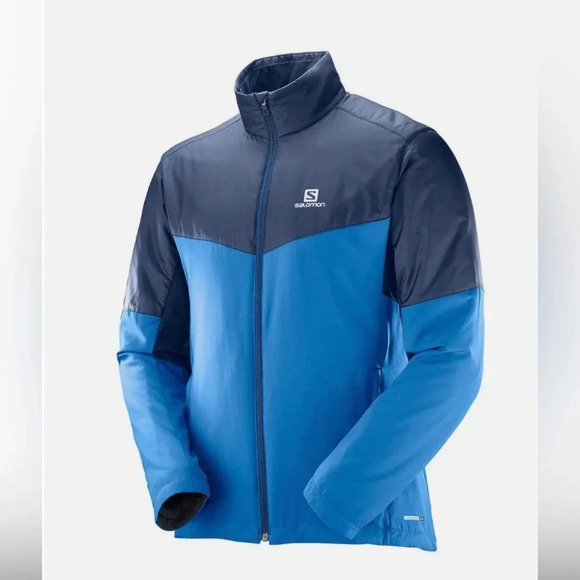 ! Salomon Men's Escape Jacket Union Blue/Midnight Blue - Picture 1 of 10
